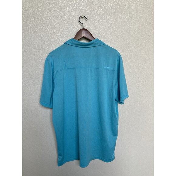 Oakley Mens Bright Blue Golf Polo size XL regular fit short sleeve casual - Picture 5 of 5